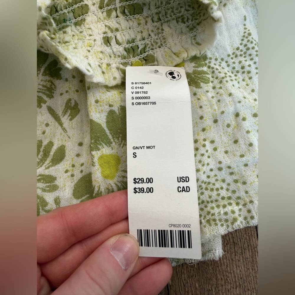 NWT Urban Outfitters Out From Under Lucine Short Floral Smocked Mini Skirt small - Picture 4 of 6